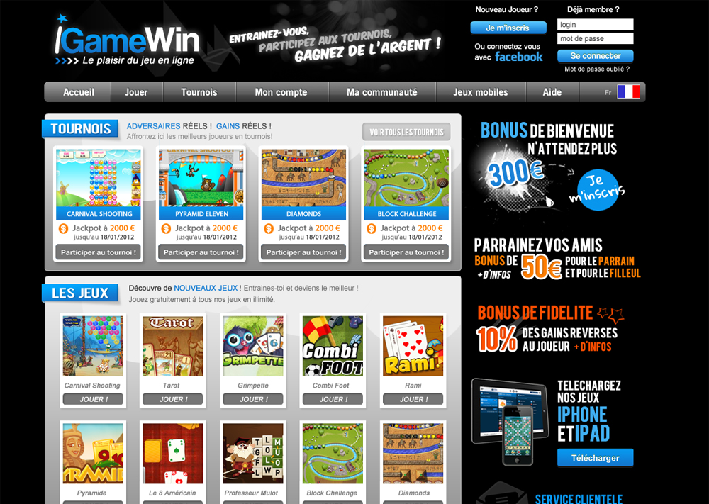 iGameWin : jeux de stratégie, d’action et de cartes en ligne